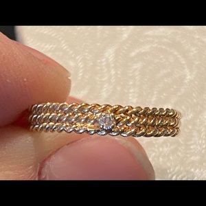 10k diamond ring
